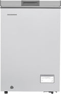 Heinner HCF-HM100CSE++ Vrieskist – 98 L – Convertible (Vriezer/Koelkast) – Snelvriesfunctie – Waterbestendig Display – Zilver – 5 Jaar Garantie(Zilver)