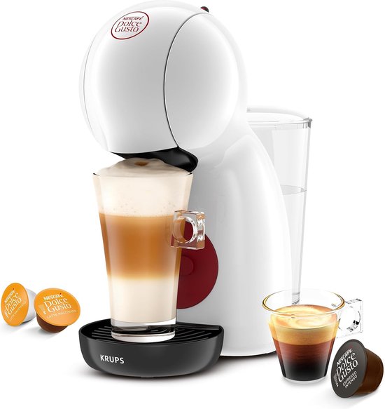 Krups NESCAFÉ Dolce Gusto Piccolo XS KP1A31 - Koffiecupmachine - Wit - Compact - Energiezuinig - Voor Dolce Gusto Cups(Wit;Zwart)