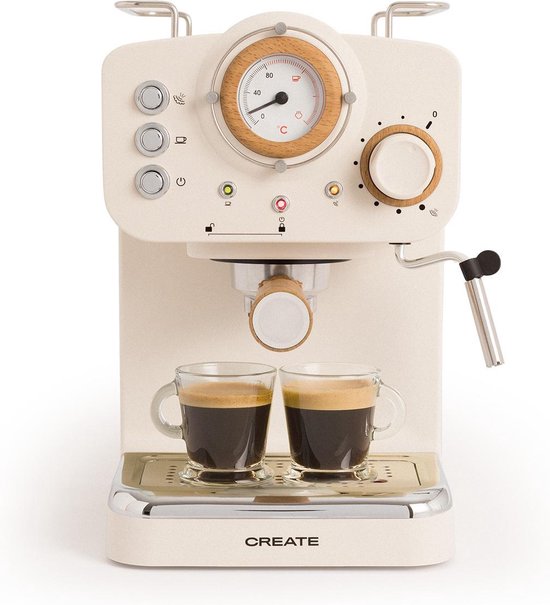 Create CREATE - Espresso-koffiezetapparaat - Gebroken wit - THERA RETRO(Gebroken wit)