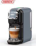 HiBrew 5-in-1 Koffiecupmachine – Meerdere Capsules – Heet/Koud – 19Bar – 1450W – Grijs(grijs)