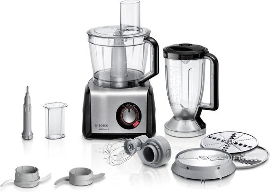 Bosch MC812M814 keukenmachine 1250 W 3,9 l Zwart, Roestvrijstaal, Transparant
