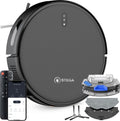 STEGA® RC1400 Robotstofzuiger Met Laadstation - Met Dweilfunctie - Huisdieren - Met App - 180 minuten(RoboCleaner 1400)