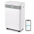 Luchtontvochtiger Aironex - Ontvochtigt 20 liter per dag - Extreem Stil Geschikt voor woonkamer, slaapkamer en badkamer - Vochtvreter - Luchtontvochtiger en Luchtreiniger - Luchtontvochtiger slaapkamer - Wit - Dehumidifier(Wit/20 l)