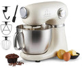 Swiss Haus® KM2005 Keukenmachine – 1000W Keukenrobot – 5L RVS Mengkom met Handgreep – 12 Snelheden – Retro Design – Multifunctionele Keukenmixer met Accessoires - Crème(Creme)