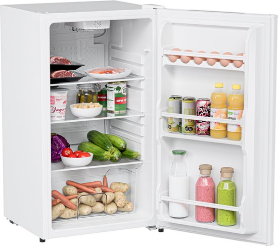 KitchenBrothers Koelkast - 92L - Tafelmodel - IJskast - Frigo - Vrijstaand - Wit(Wit， 92L)