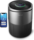 Clean Air Optima® CA-503T Compact Smart - Intelligente HEPA UV-C Ionisator Luchtreiniger - 360° Airflow - Ultrastil met sleepmode!(Titanium)